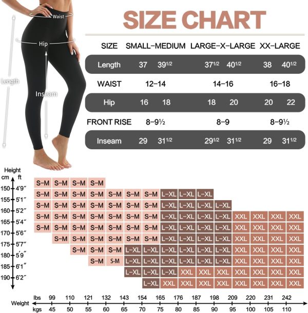 4 Pack Leggings for Women Butt Lift High Waisted Tummy Control No See-Through Yoga Pants Workout Running Leggings - Image 6