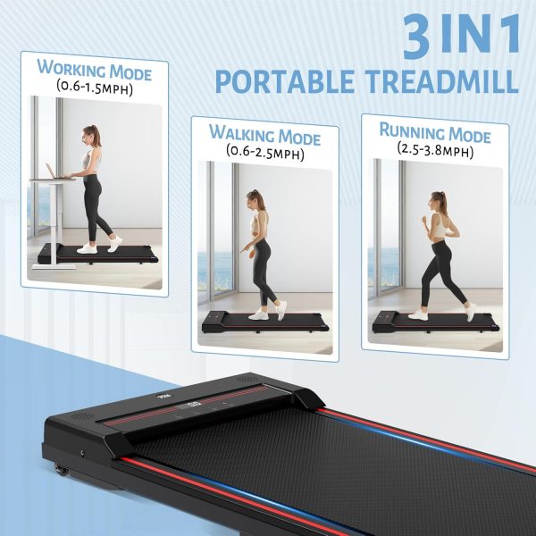 Walking Pad,Under Desk Treadmills for Home,320 Lbs Capacity,3 in 1 Portable Walking Treadmill - Image 3