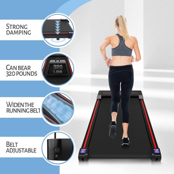 Walking Pad,Under Desk Treadmills for Home,320 Lbs Capacity,3 in 1 Portable Walking Treadmill - Image 6