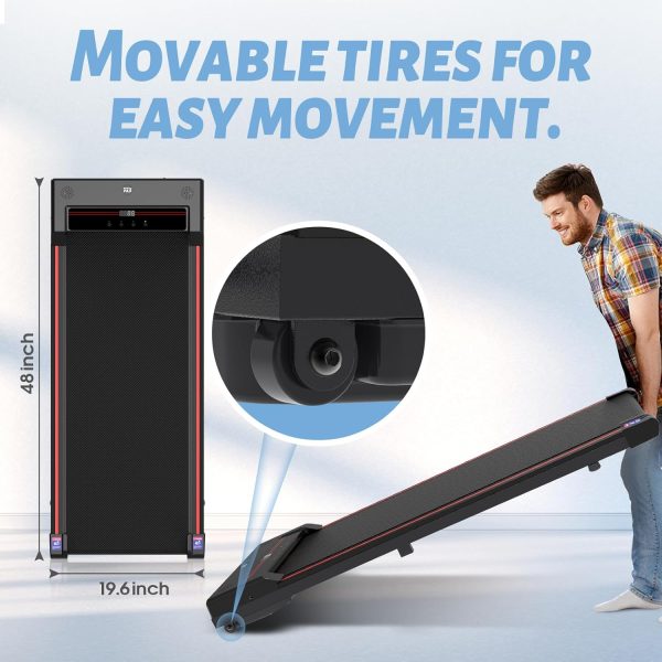 Walking Pad,Under Desk Treadmills for Home,320 Lbs Capacity,3 in 1 Portable Walking Treadmill - Image 7