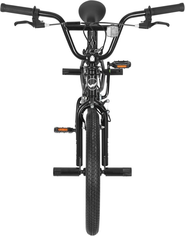 WEIZE Freestyle BMX Bike, 20 inch Trick Bicycle for Kids and Adults Men Women, Hi-Ten Steel Frame, 360 Degree Rotor Freestyle, 4 Pegs Single Speed Teen Bike, Beginner-Level to Advanced Riders - Image 8